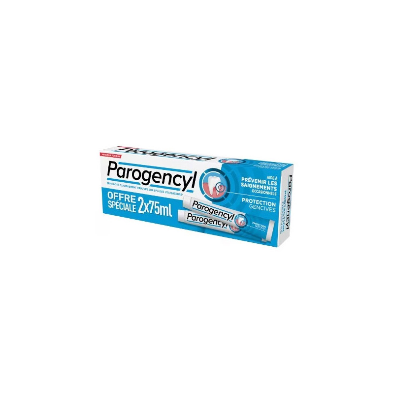 DENTIFRICE PREVENTION GENCIVES LOT DE 2 X  75ml PAROGENCYL