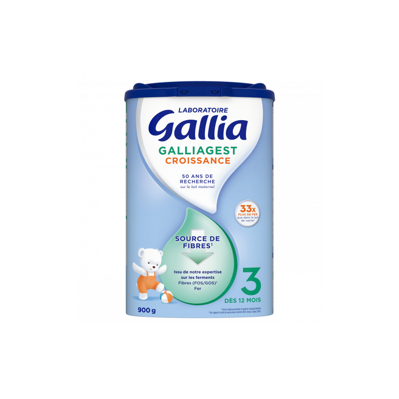 GALLIAGEST 3 LAIT CROISSANCE DE 1 AN à 3 ANS 800g GALLIA