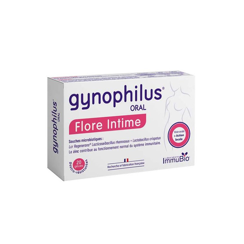 GYNOPHILUS ORAL FLORE INTIME 20 GELULES IMMUBIO