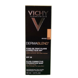 DERMABLEND FOND DE TEINT 55 FLUIDE CORRECTEUR TEINTE BRONZE 30ML VICHY