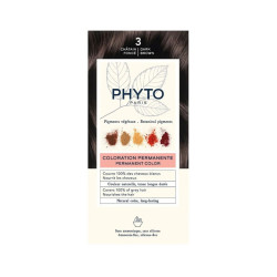 PHYTO COLORATION PERMANENTE CHATAIN FONCÉ 3 PHYTO