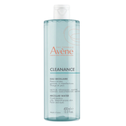 CLEANANCE EAU MICELLAIRE PEAUX MIXTES GRASSES à IMPERFECTIONS 400ML AVENE