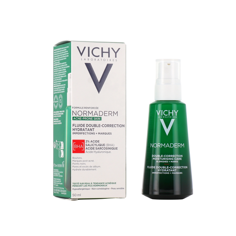 NORMADERM FLUIDE DOUBLE CORRECTION HYDRATANT 50ML VICHY NORMADERM FLUIDE DOUBLE CORRECTION HYDRATANT 50ML VICHY