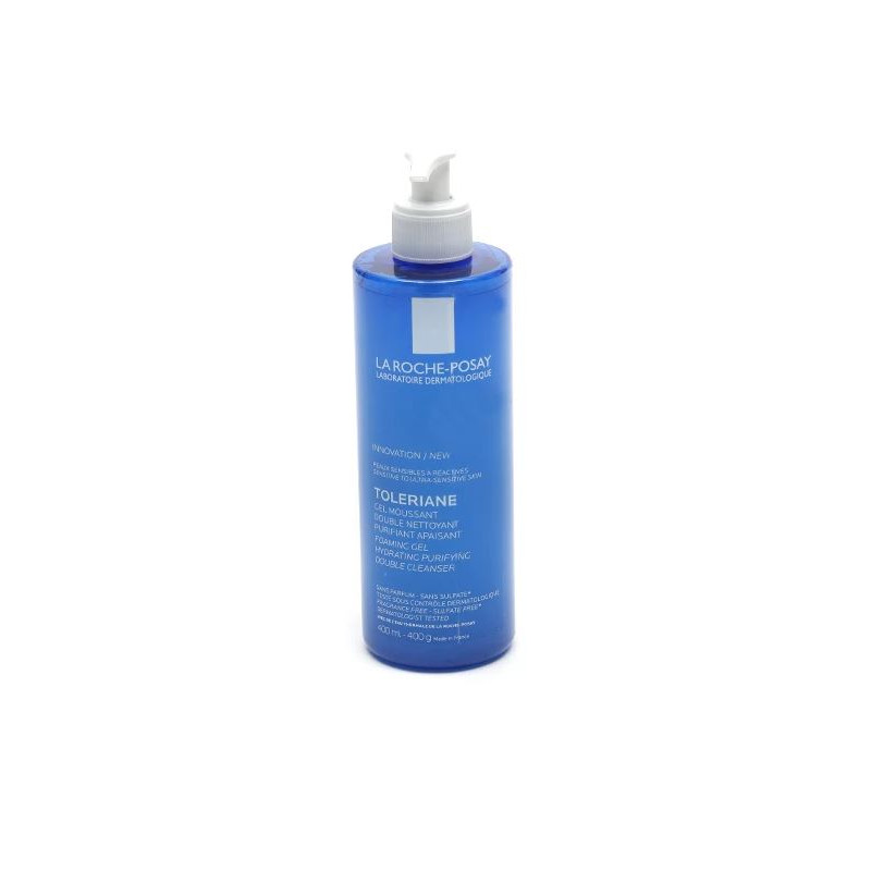 TOLERIANE GEL MOUSSANT DOUBLE NETTOYANT 400 ML LA ROCHE POSAY