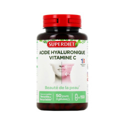 ACIDE HYALURONIQUE VITAMINE C 150 GELULES SUPERDIET