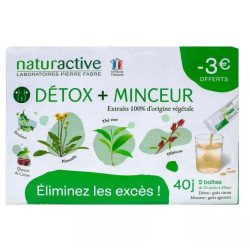 DETOX + MINCEUR STICKS FLUIDES PROGRAMME DE 40 JOURS NATURACTI