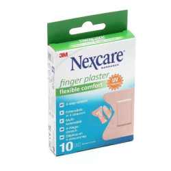 PANSEMENTS FINGERS-DOIGTS FLEXIBLE COMFORT X10 NEXCARE