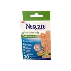 NEXCARE PANSEMENTS ULTRA STRETCH FLEXIBLE COMFORT X30 3M