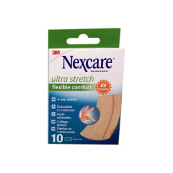 NEXCARE PANSEMENTS ULTRA STRETCH FLEXIBLE COMFORT X10 3M