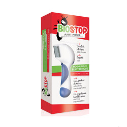 BIOSTOP ANTI POUX PEIGNE POUX ELECTRONIQUE