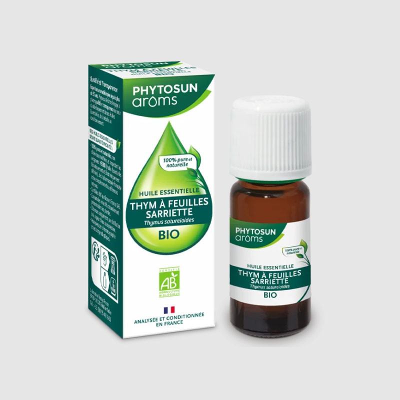 THYM à FEUILLES SARRIETTE BIO HUILE ESSENTIELLE 10ML PHYTOSUN AROMS