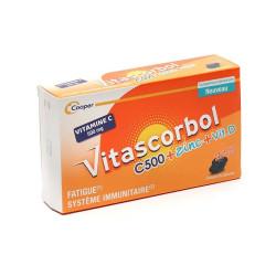 VITASCORBOL C500 ZINC VIT D 30 CAPSULES COOPER