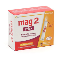 MAG 2 NERVOSITÉ FATIGUE 30 STICKS COOPER