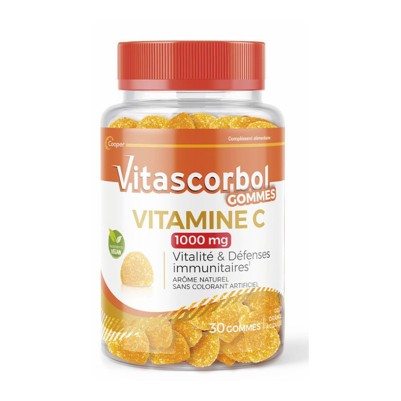 VITASCORBOL VITAMINE C 1000mg 30 GOMMES COOPER