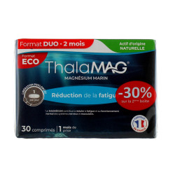 THALAMAG RÉDUCTION DE LA FATIGUE MAGNESIUM MARIN LOT DE 2 X 30 comprimés IPRAD