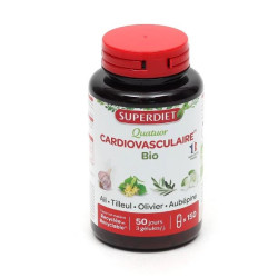 QUATUOR CARDIOVASCULAIRE 150 GELULES SUPER DIET