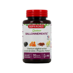 QUATUOR BALLONNEMENTS 150 GELULES SUPERDIET