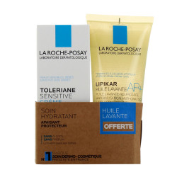 DUO TOLERIANE SENSITIVE CREME 40ML + LIPIKAR HUILE LAVANTE AP+ OFFERTE 100ML LA ROCHE POSAY