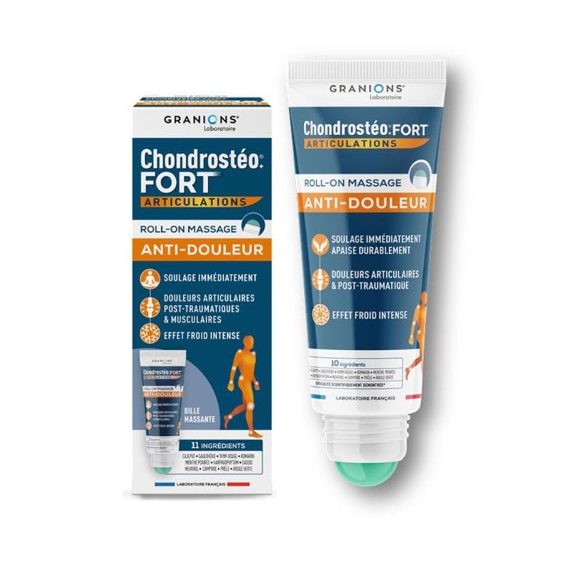 CHONDROSTEO+ FORT ARTICULATIONS ROLL ON MASSAGE 50ML GRANIONS