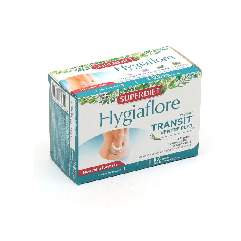 HYGIAFLORE TRANSIT 100 GELULES SUPER DIET