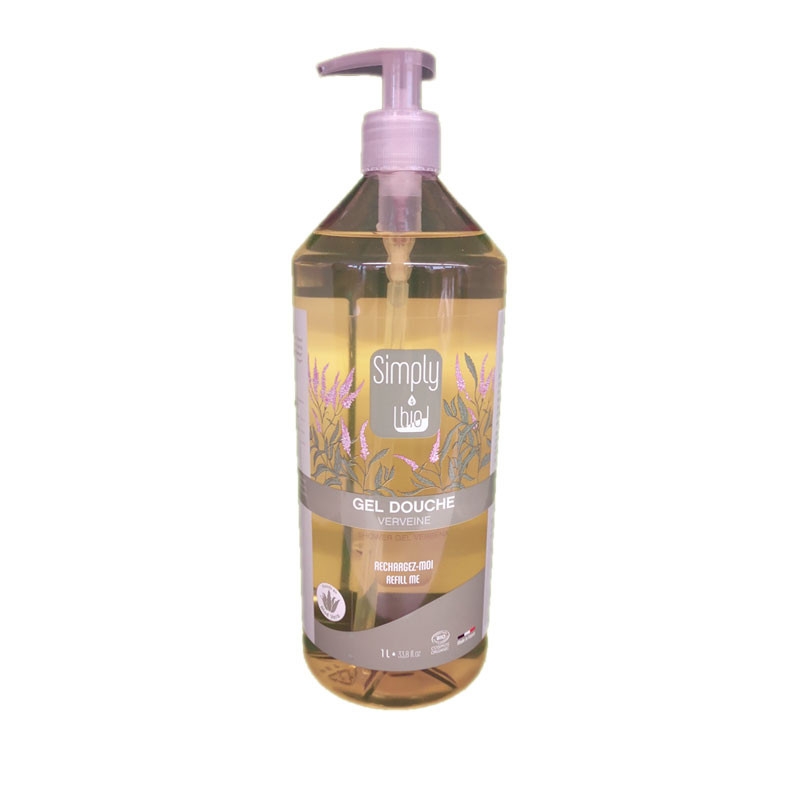 GEL DOUCHE VERVEINE 1 LITRE SIMPLY BIO GEL DOUCHE VERVEINE 1 LITRE SIMPLY BIO
