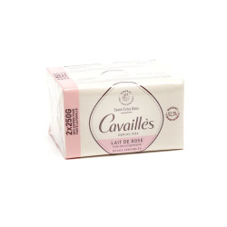 SAVON SURGRAS EXTRA DOUX LAIT DE ROSE LOT DE 2 X 250GR  ROGE CAVAILLES