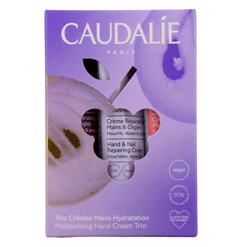 TRIO CREMES MAINS HYDRATATION 3 x 30ml CAUDALIE TRIO CREMES MAINS HYDRATATION 3 x 30ml CAUDALIE
