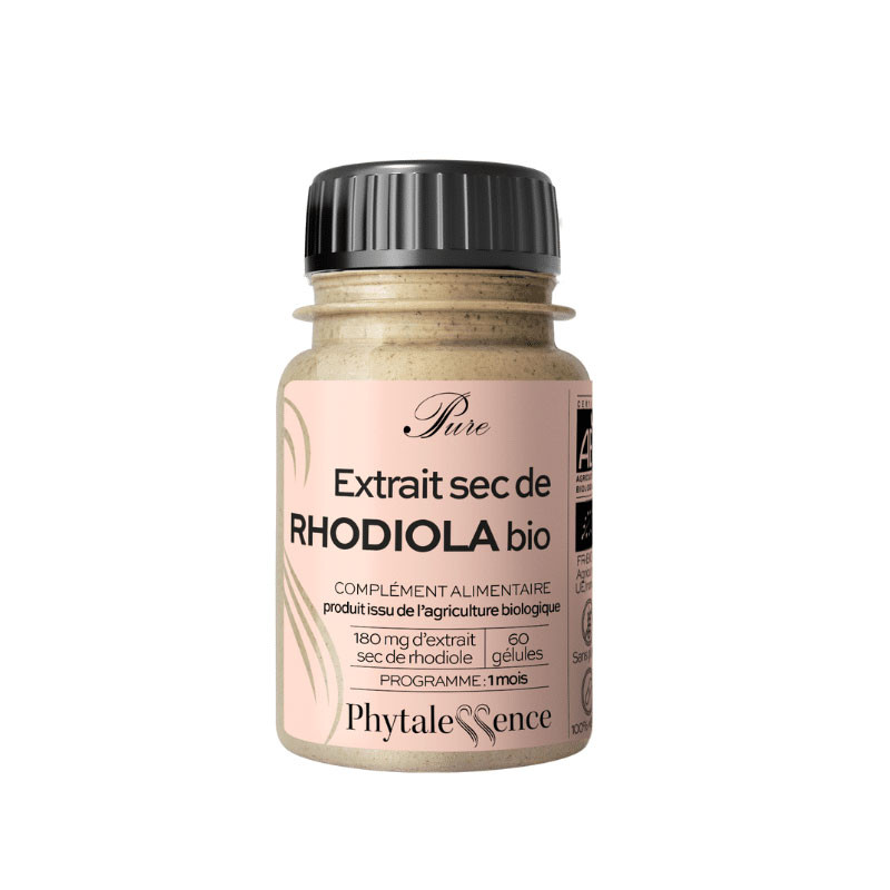 EXTRAIT SEC DE RHODIOLA BIO 60 GELULES PHYTALESSENCE