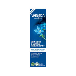 SOIN YEUX LEVRES REDENSIFIANT GENTIANE BLEUE ET EDELWEISS 40ML WELEDA