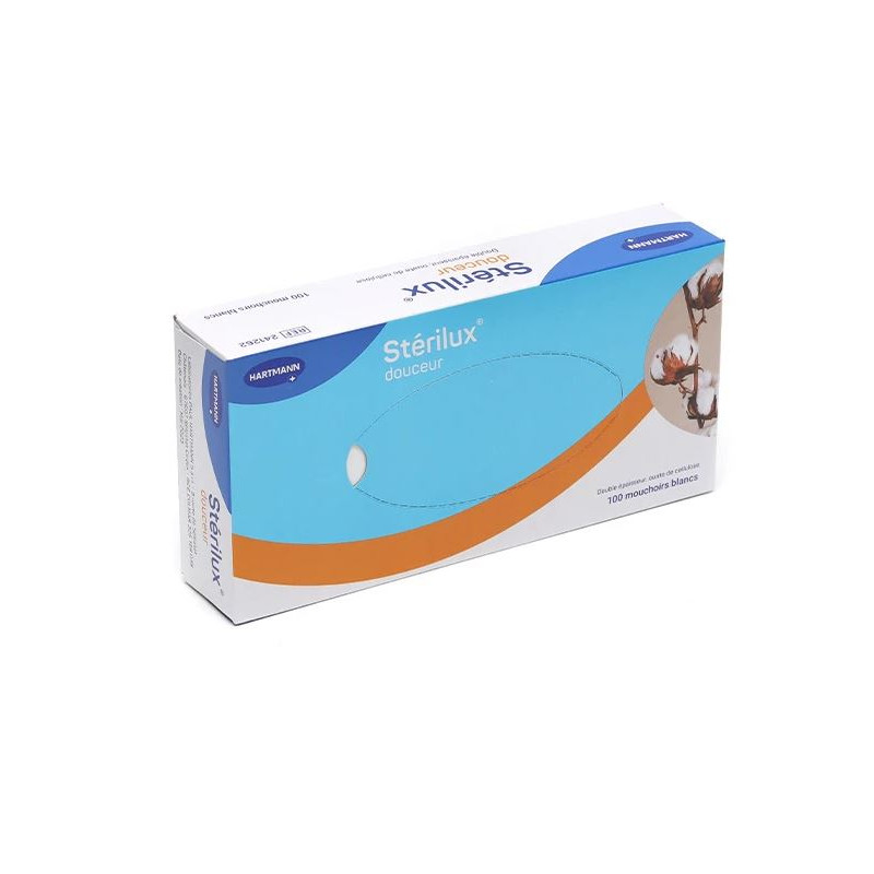 STERILUX MOUCHOIRS DOUCEUR X100 HARTMANN STERILUX MOUCHOIRS DOUCEUR X100 HARTMANN