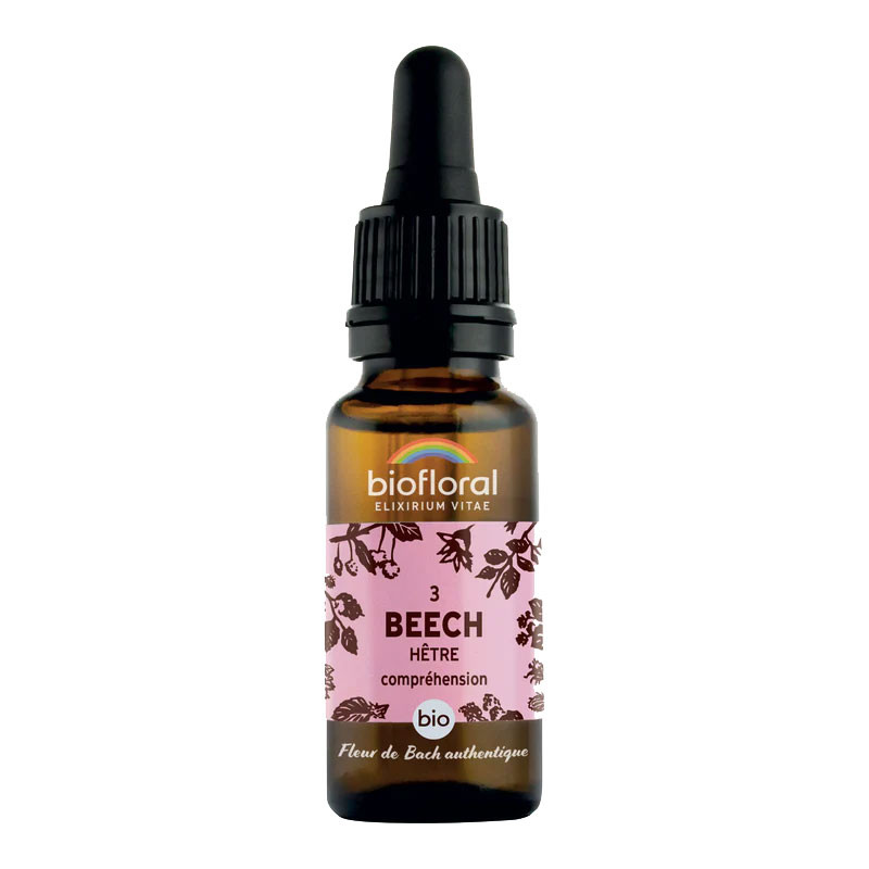 FLEURS DE BACH ELIXIR DE VIE HÊTRE COMPREHENSION BIO GOUTTES 20ML BIOFLORAL