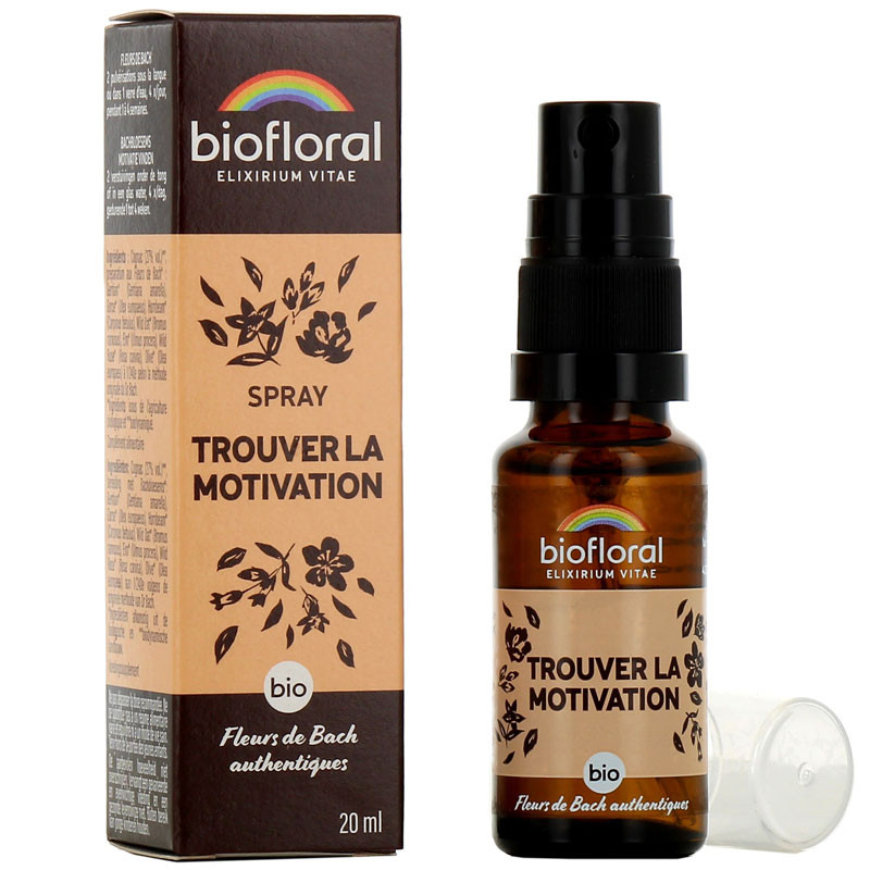 TROUVER LA MOTIVATION BIO SPRAY 20ML X50G BIOFLORAL TROUVER LA MOTIVATION BIO SPRAY 20ML X50G BIOFLORAL