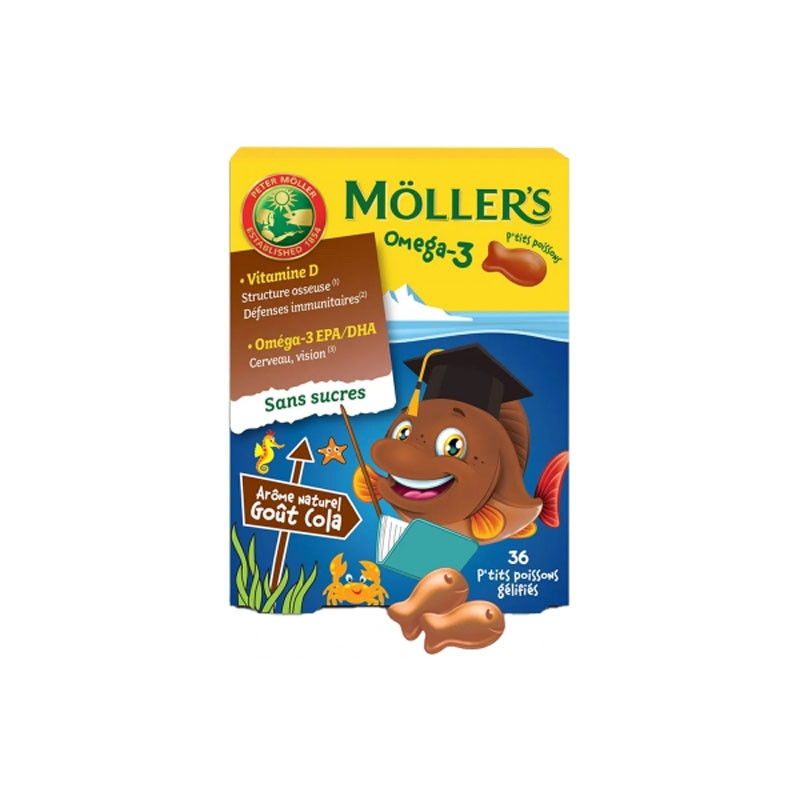 MOLLER'S OMEGA 3 P'TITS POISSONS X36 COLA