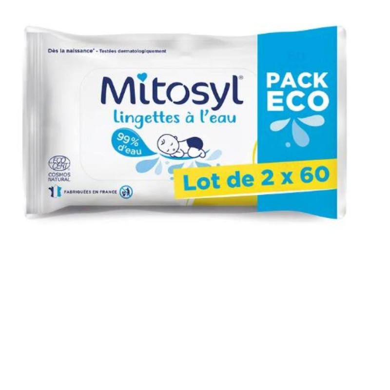 MITOSYL LINGETTES LOT DE 2X60 EG LABO