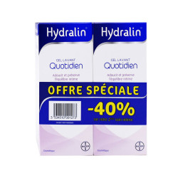 HYDRALIN GEL LAVANT QUOTIDIEN LOT DE 2 X 200ML BAYER