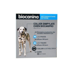 COLLIER DIMPYLATE CHIEN BIOCANIPRO ANTIPARASITAIRE EXTERNE BIOCANINA