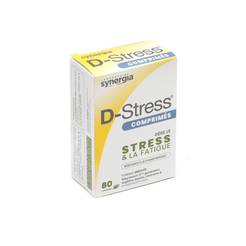 D-STRESS STRESS FATIGUE 80 comprimés SYNERGIA D-STRESS STRESS FATIGUE 80 comprimés SYNERGIA