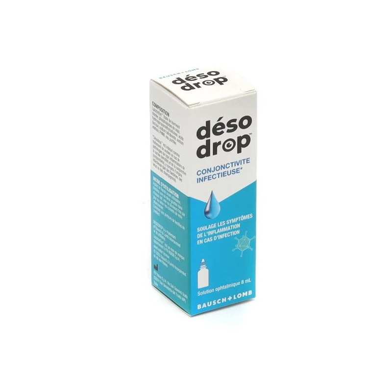 DESODROP SOLUTION OCULAIRE 8ML BAUSCH & LOMB