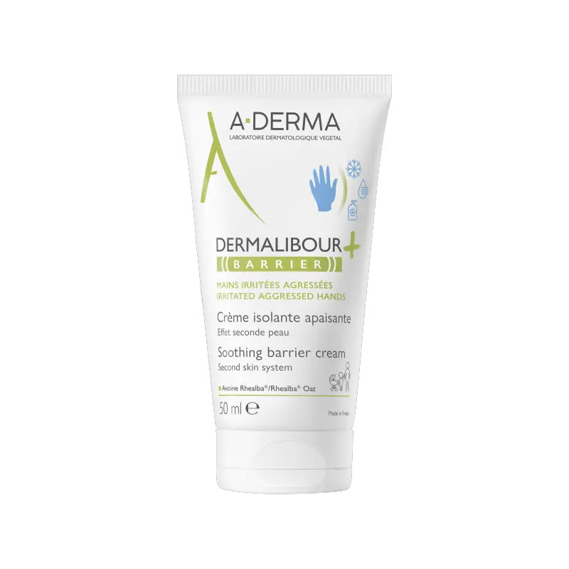 DERMALIBOUR+ BARRIER CREME ISOLANTE APAISANTE MAINS 50ML A-DERMA