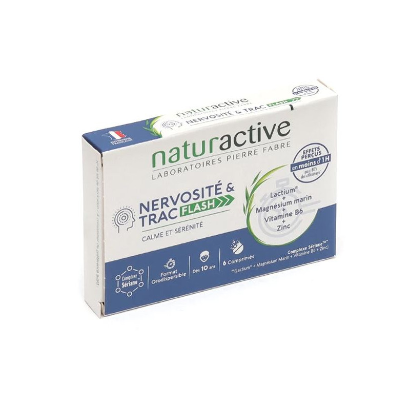 NERVOSITE & TRAC FLASH 6 COMPRIMES NATURACTIVE
