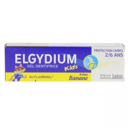 GEL DENTIFRICE BANANE KIDS 2-6 ANS 50ML ELGYDIUM