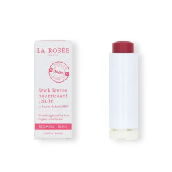 STICK LEVRES BIO NOURRISSANT TEINTÉ FRAMBOISE ECO RECHARGE 4.5G LA ROSÉE PARIS