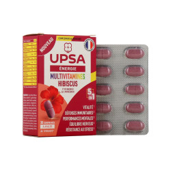 MULTIVITAMINES ENERGIE HIBISCUS X30 COMPRIMES UPSA