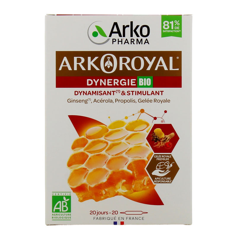 ARKOROYAL BIO DYNERGIE 20 AMPOULES ARKOPHARMA