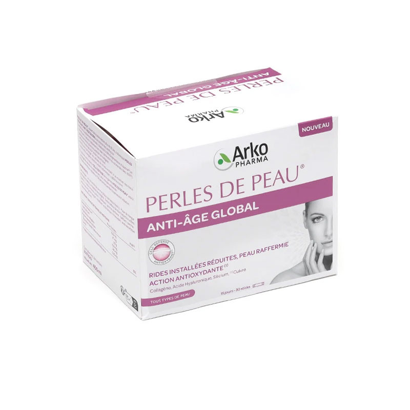 PERLES DE PEAU ANTI-ÂGE GLOBAL30 STICKS ARKOPHARMA
