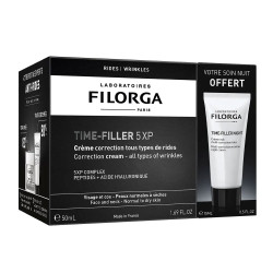 TIME FILLER 5XP CREME PNS 50ML + CREME NUIT 15ML OFFERT FILORGA