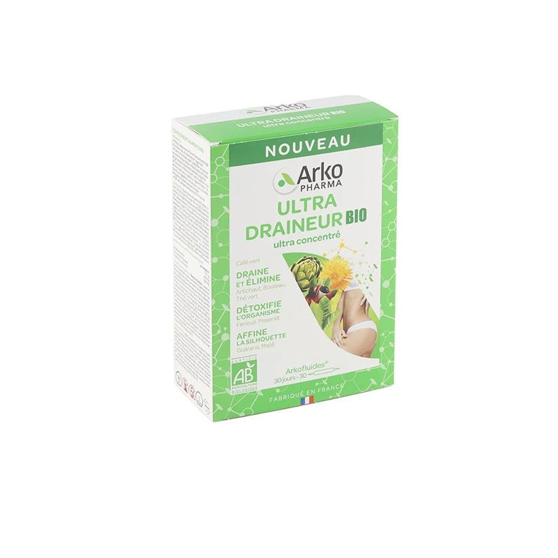 ARKOFLUIDES ULTRA DRAINEUR BIO 30 AMPOULES ARKOPHARMA