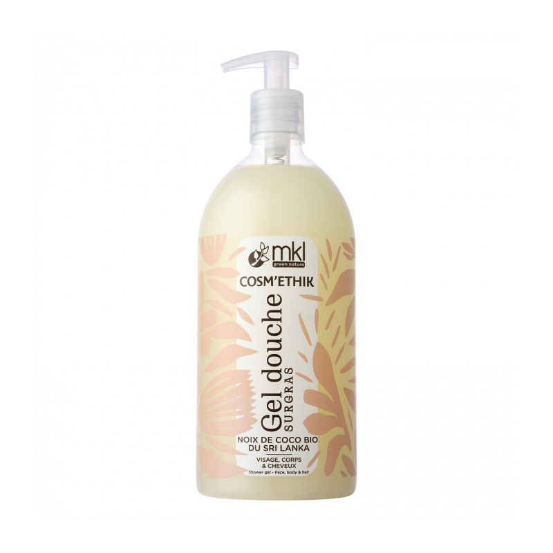 COSM'ÉTHIK GEL DOUCHE SURGRAS NOIX DE COCO BIO DU SRI LANKA 1L MKL COSM'ÉTHIK GEL DOUCHE SURGRAS NOIX DE COCO BIO DU SRI LANKA 1L MKL