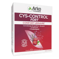 CYS CONTROL FORT CONFORT URINAIRE 10 SACHETS + 5 STICKS ARKOPHARMA