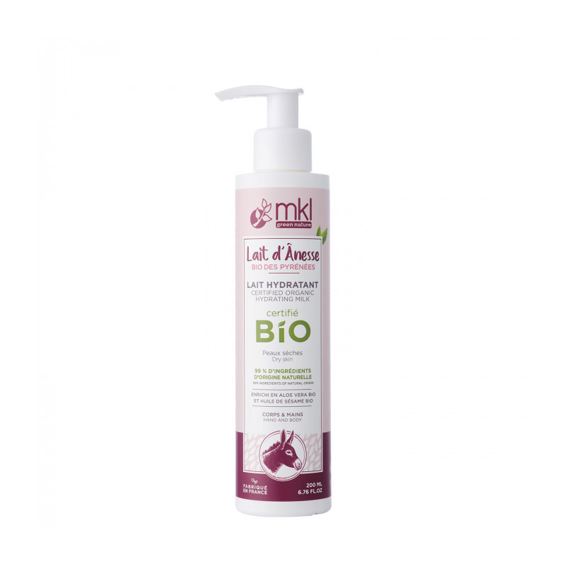 LAIT D'ÂNESSE HYDRATANT BIO PEAU SECHE 200ML MKL GREEN NATURE LAIT D'ÂNESSE HYDRATANT BIO PEAU SECHE 200ML MKL GREEN NATURE